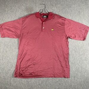 Clubhouse Collection Polo Shirt Mens XL Striped Golf Augusta National Masters